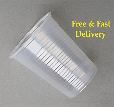 Clear Plastic 7oz Disposable Cups Drinking Glass Vending Style Cup 180cc Ebay