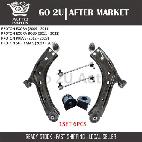 Front Lower Arm Stabilizer Link And Bush Set Pcs Proton Preve