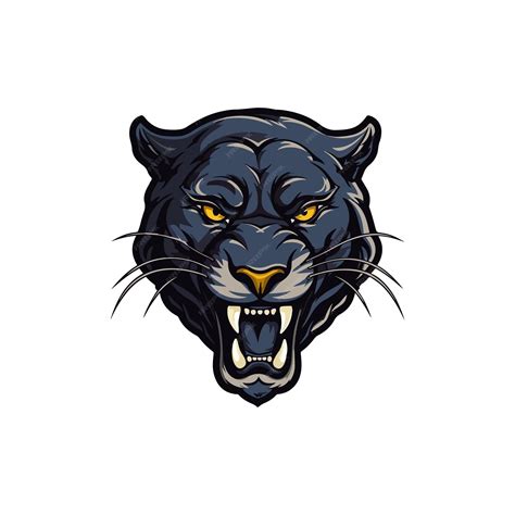 Premium Vector | Panther mascot logo design panther vector illustration