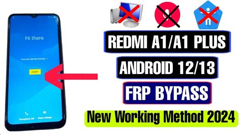 Redmi A A Plus Frp Bypass Android Setup Voice Command Not