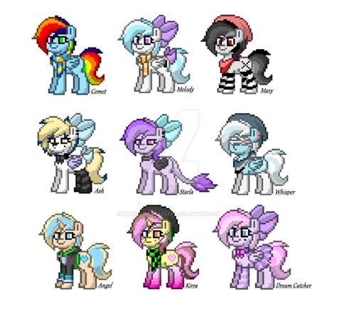 Pony Town OC's by MidNight--Galexey on DeviantArt