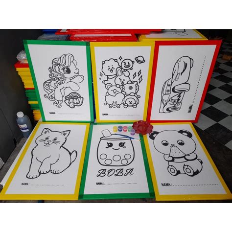 Jual Paket 50 Styrofoam Lukis Ukuran 33x50x1 List Lakban Gabus Lukis