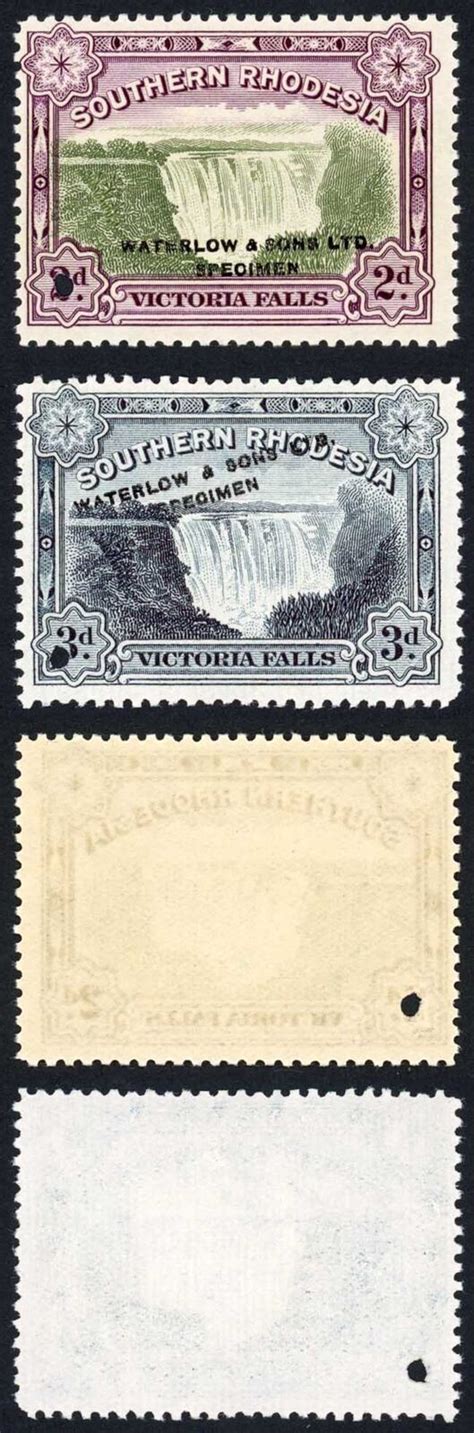 Southern Rhodesia D And D Victoria Falls Opt Waterlow And Sone Ltd