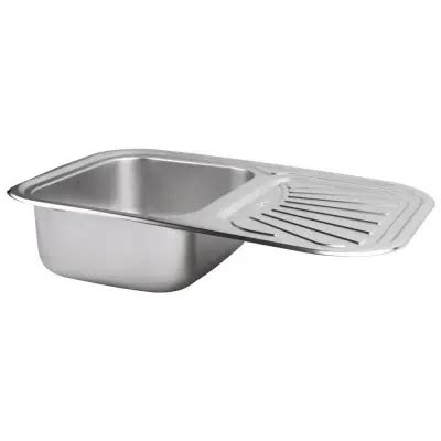 Прямоугольная мойка на кухню 75 на 50 см с крылом, нержавеющая сталь, в ...