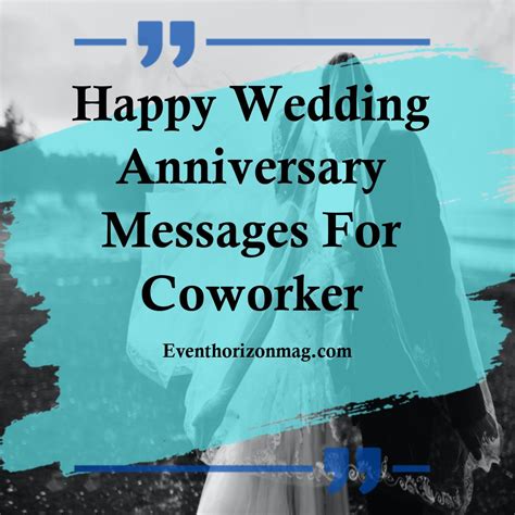 101+ Happy Wedding Anniversary Messages and Wishes For Coworker ...