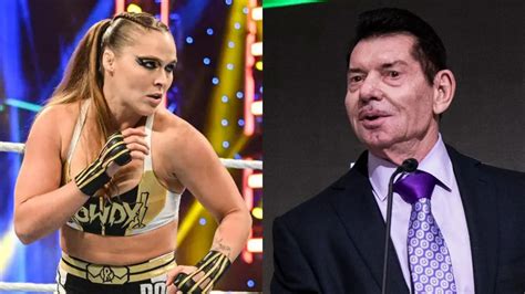 Ronda Rousey Recalls Heated Argument With Vince Mcmahon He Had The Air Of A Seedy Vegas Mob Boss