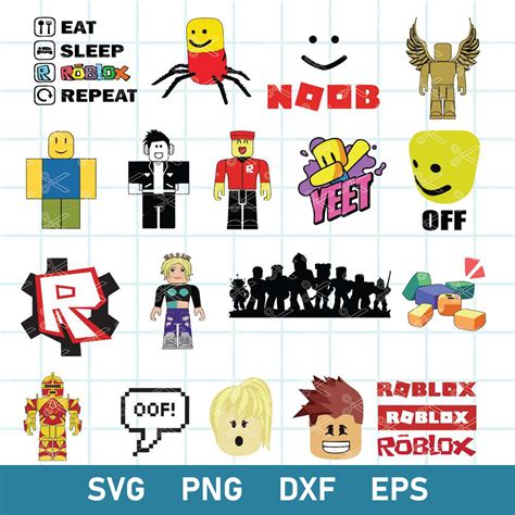 Bundle Roblox Mega Svg, Roblox Svg, Roblox Cartoon Svg, Png, | Inspire