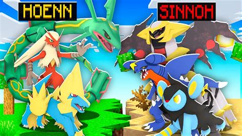 POKÉMON de HOENN VS SINNOH en MINECRAFT PIXELMON YouTube