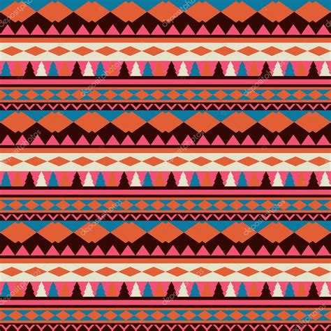 Textura Tribal Vectorial Sin Fisuras Patr N De Vector Tribal Colorido