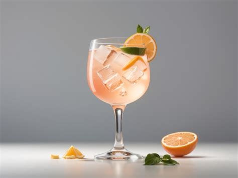 Premium Photo Classic Paloma Cocktail Isolated On A Transparent