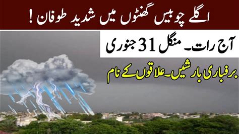 Met Office Predicted More Rains Hailstorm And Snow In Pakistan Next