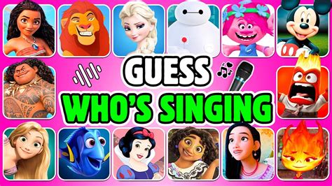 Guess Who S Singing Disney Song Quiz Challenge Elsa Rapunzel