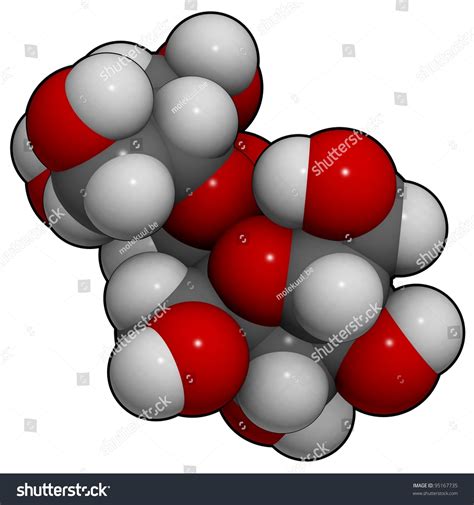 Sugar Sucrose Saccharose Molecule Chemical Structure Stock Illustration ...