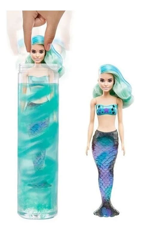 Barbie Color Reveal Sirena Muñeca Cambio De Color En El Agua Mercado