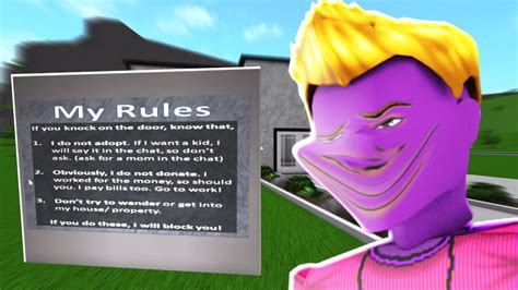 Bloxburg House Rules Sign