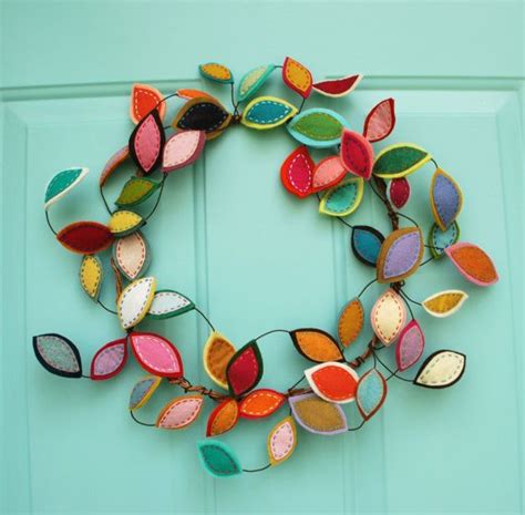 Best Seller Limited Quantities Bright Spring Wreath Felt Etsy Felt