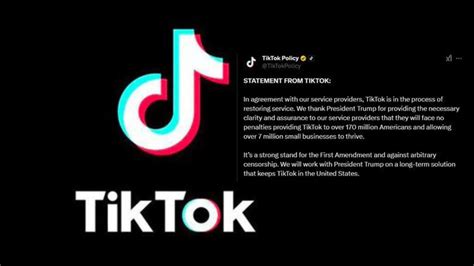 Tiktok Restores Us Service After Trump Intervention