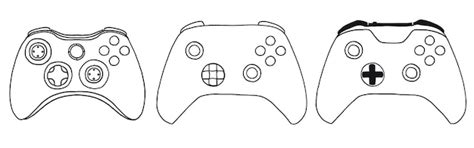 Premium Vector Set Of Game Controllers In Hand Drawn Outline Doodle Style