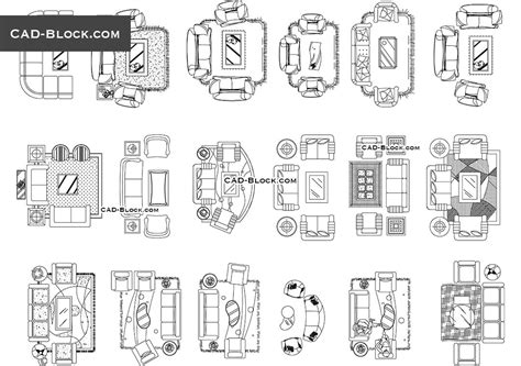 Free Cad Blocks Living Room Furniture | Baci Living Room