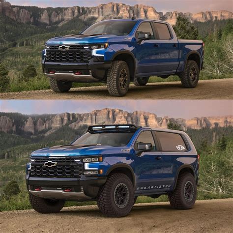 Chevy Blazer Zr Full Suv Cgi Takes A Stab At Bronco Raptor With