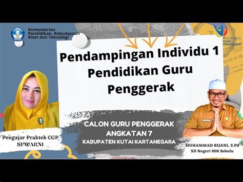 Pendampingan Individu Guru Penggerak Angkatan Youtube