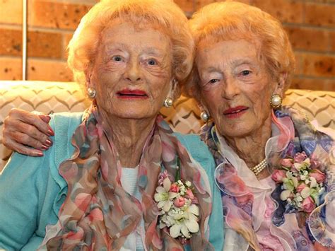 100 Year Old Twins At Peninsula Gardens Daily Telegraph