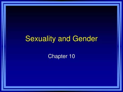 Ppt Sexuality And Gender Powerpoint Presentation Free Download Id