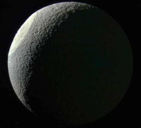 Cassini Captures Dark Sides of Saturn and Tethys | Sci.News