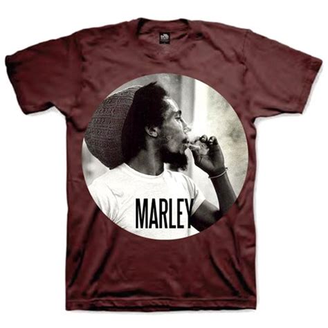 Bob Marley Smoking Circle T Shirt NEW OFFICIAL EBay