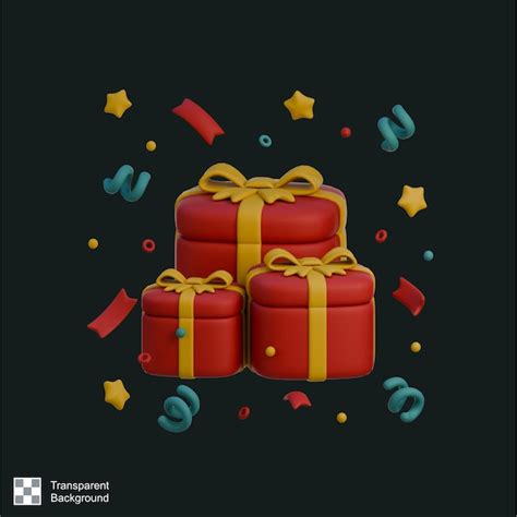 Premium PSD 3d Icon Of Gift Box 3