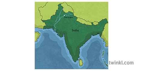 kartarpur location map Illustration - Twinkl