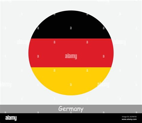 Germany Round Circle Flag German Circular Button Banner Icon