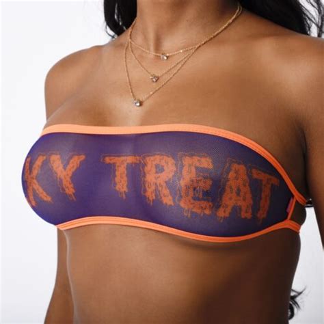 Sexy Treat Bandeau Bikini For A Spooky And Naughty Halloween