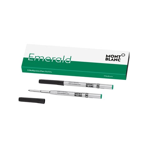 Shop Montblanc 2 Ballpoint Pen Refills (M) - Emerald Green