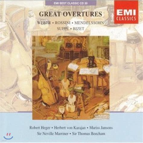 Herbert Von Karajan Etc Great Overtures Emi Best Classic 26미개봉