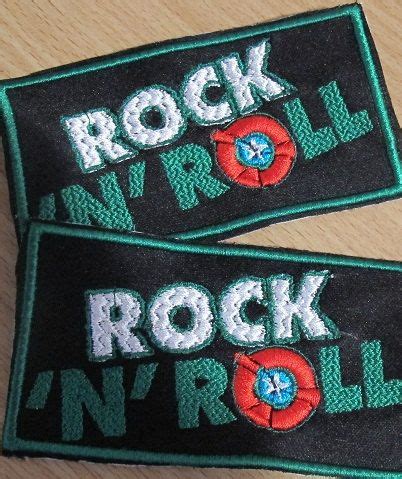 Rock N Roll Embroidered Iron On Patch By Letzrock On Etsy Custom