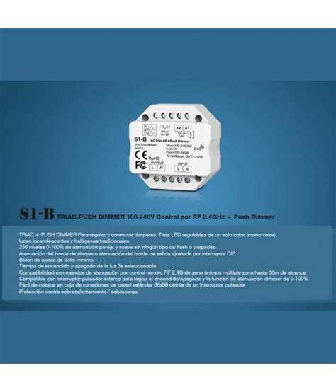 Triac Controlador Dimmer Rf Push Dimmer