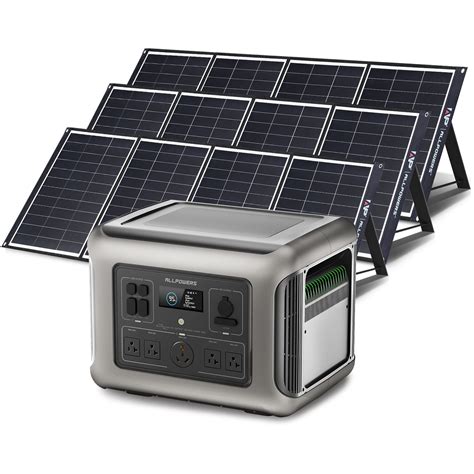 Allpowers R Portable Solar Generator Kit Pack W