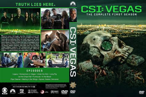 CSI Vegas Season 1 R1 Custom DVD Cover Labels DVDcover