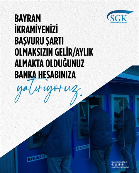 SGK on Twitter Bayram ikramiyenizi başvuru şartı olmaksızın gelir