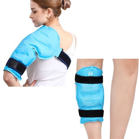 Shoulder Ice Pack for Rotator Cuff Injuries, Reusable Flexible Gel Cold ...