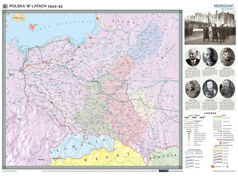 Polska w latach 1944 45 ścienna mapa historyczna Pomocedydaktyczne eu