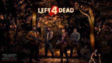 Download Left 4 Dead In The Woods Art Wallpaper