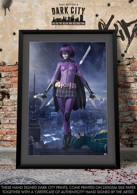 Hit Girl Kick Ass Film Chloë Grace Moretz Dc Comic A3 Comic Art Print Dark City Ebay