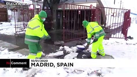 Spain Clears Swathes Of Snow That Brought Madrid To A Standstill