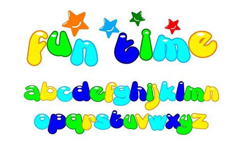 bubble custom font 601825 Vector Art at Vecteezy