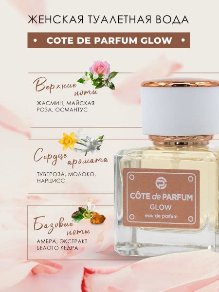 Вода туалетная 55мл для женщин Cote de Parfum Glow купить на OZON по ...