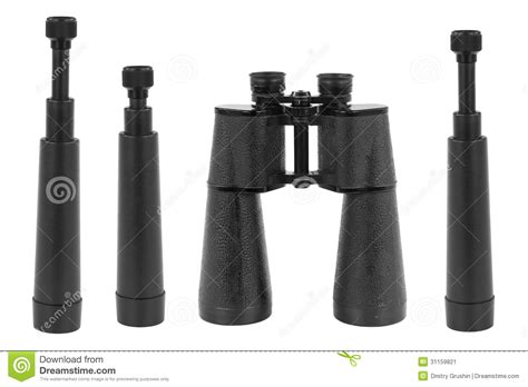 Three Telescopes And Binoculars Stock Image - Image of journey, lens: 31159821