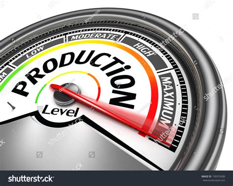 Production Conceptual Meter Indicate Maximum Isolated