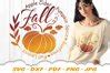 Circular Fall Leaves Pumpkin Svg Dxf Cut Files Svgs Design